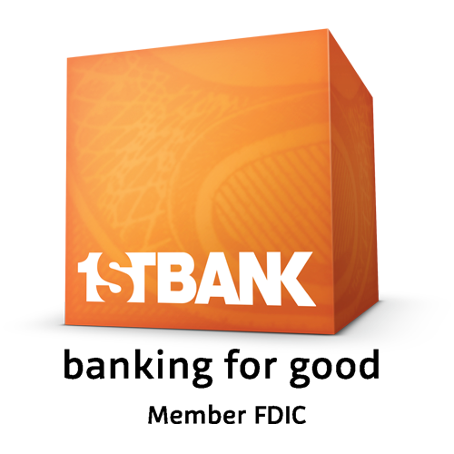 1st Bank logo.